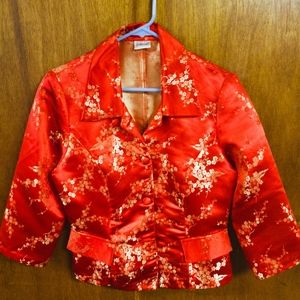 NWOT Frederick's of Hollywood Satin Blazer